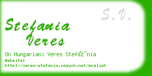 stefania veres business card
